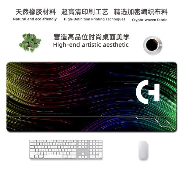 Factory Discount on the Same Model as the Roj Mouse Pad, Extra-Large Desk Mat, Thickened Edge-Locking Gaming Computer Desk Mat, Keyboard Mat-300*700*2mm overlock  Preview Pattern: GL4