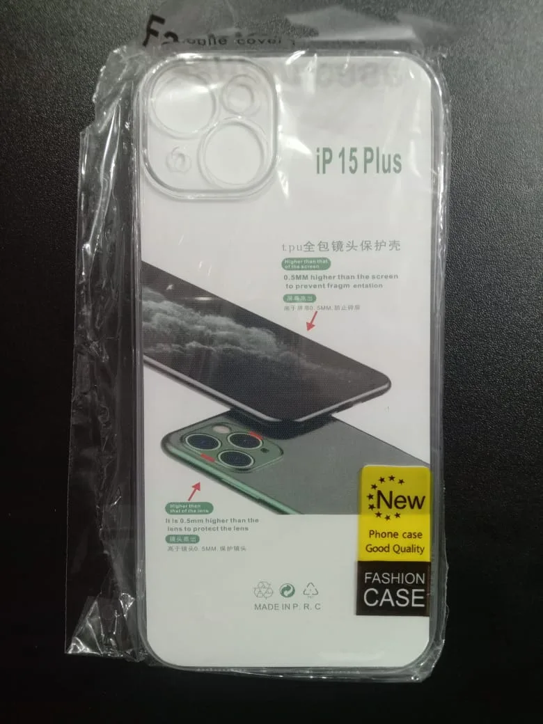 Transparent  Mobile Phone Case Suitable for-Apple 15plus