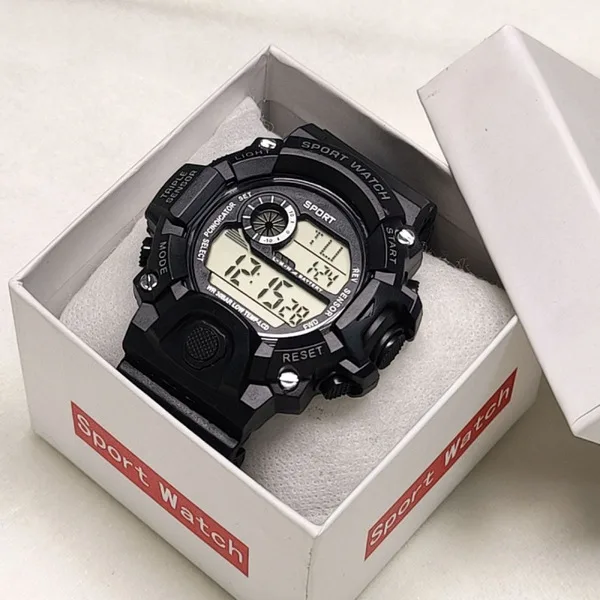 Multi-Color Digital Sport Watch for Students & Teenagers – Shock Resistant, Waterproof, Alarm, Stopwatch | Multiple Colors- (Students & Teenagers Watch)