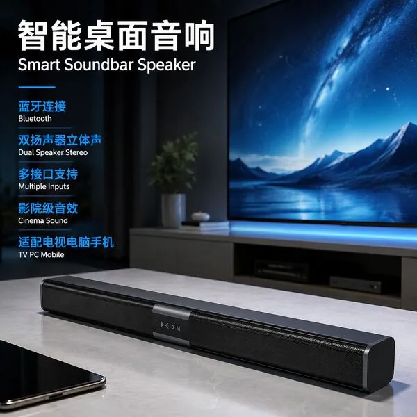 E-5011 Bluetooth Speaker  Tv Long Sound Boom Subwoofer High Volume Dual Speakers Mobile Phone Home USB Disk Audio
