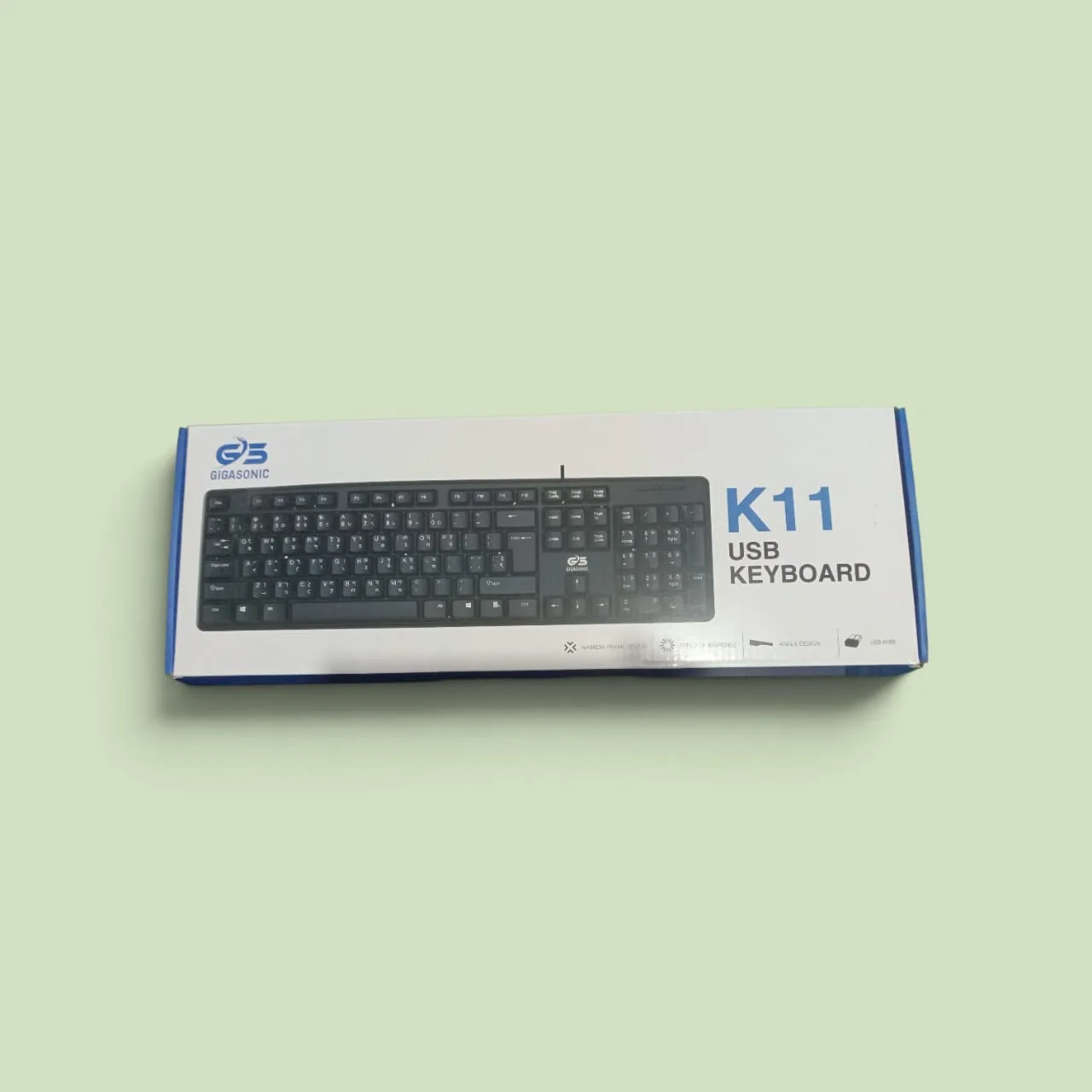 Gigasonic K11 Ultra‑Slim USB Desktop Keyboard with Bangla Alphabets