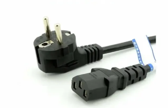2Pin POWER CABLES AC 220v 500W 2 Pin 1.5M Length Power Cord Cable For Notebook Computer Desktop PC LCD Monitor Laptop Printer Power Cables 